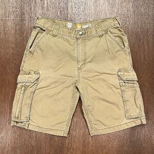 Carhartt Force Relaxed Fit Cotton Ripstop Cargo Shorts Tan (waist 34)